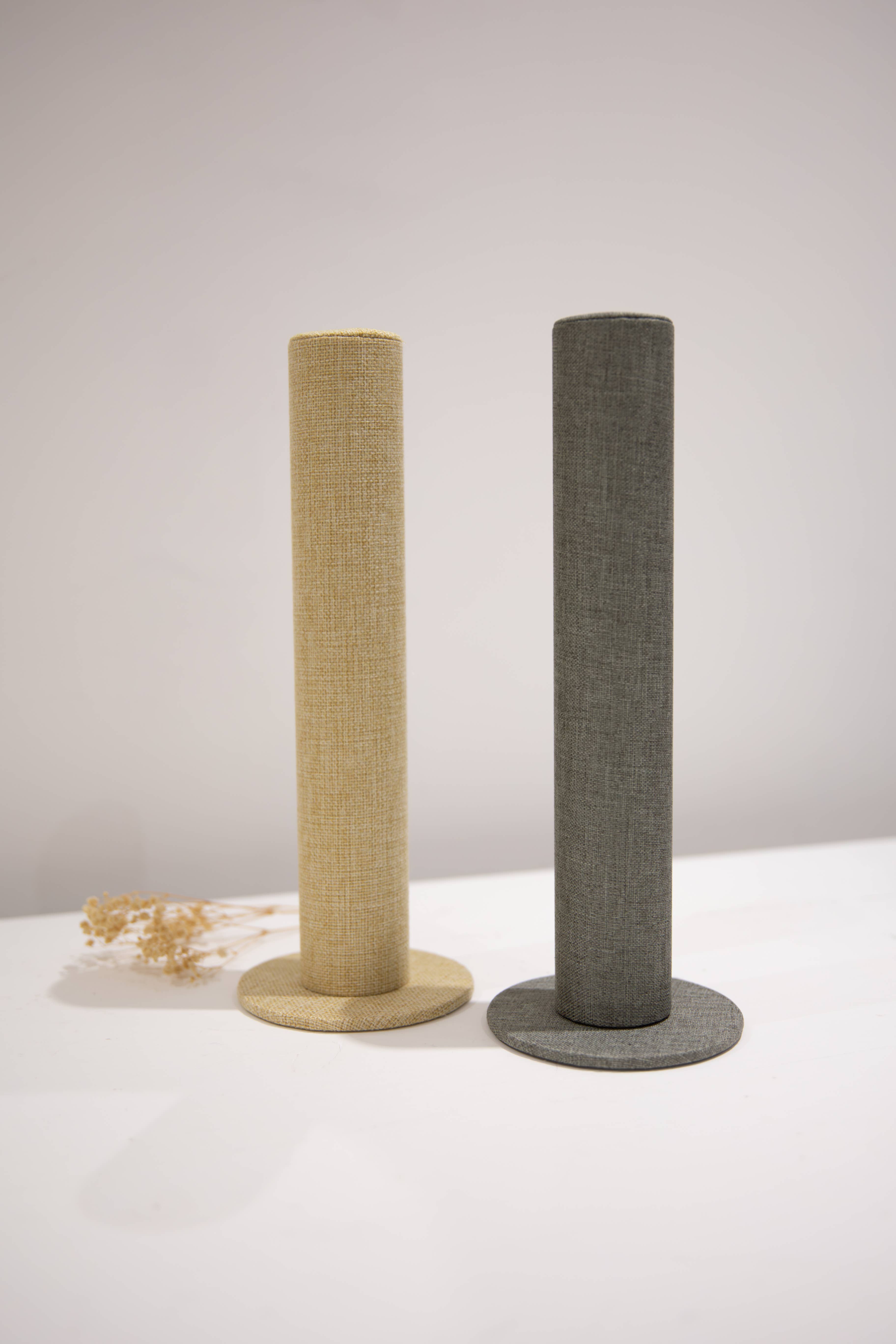 Last True Angel – wholesale Jewellery stand & display – Fabric Covered Display Tube in Natural1