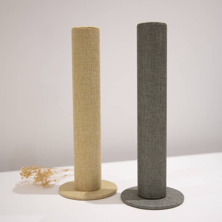 Last True Angel – wholesale Jewellery stand & display – Fabric Covered Display Tube in Natural1