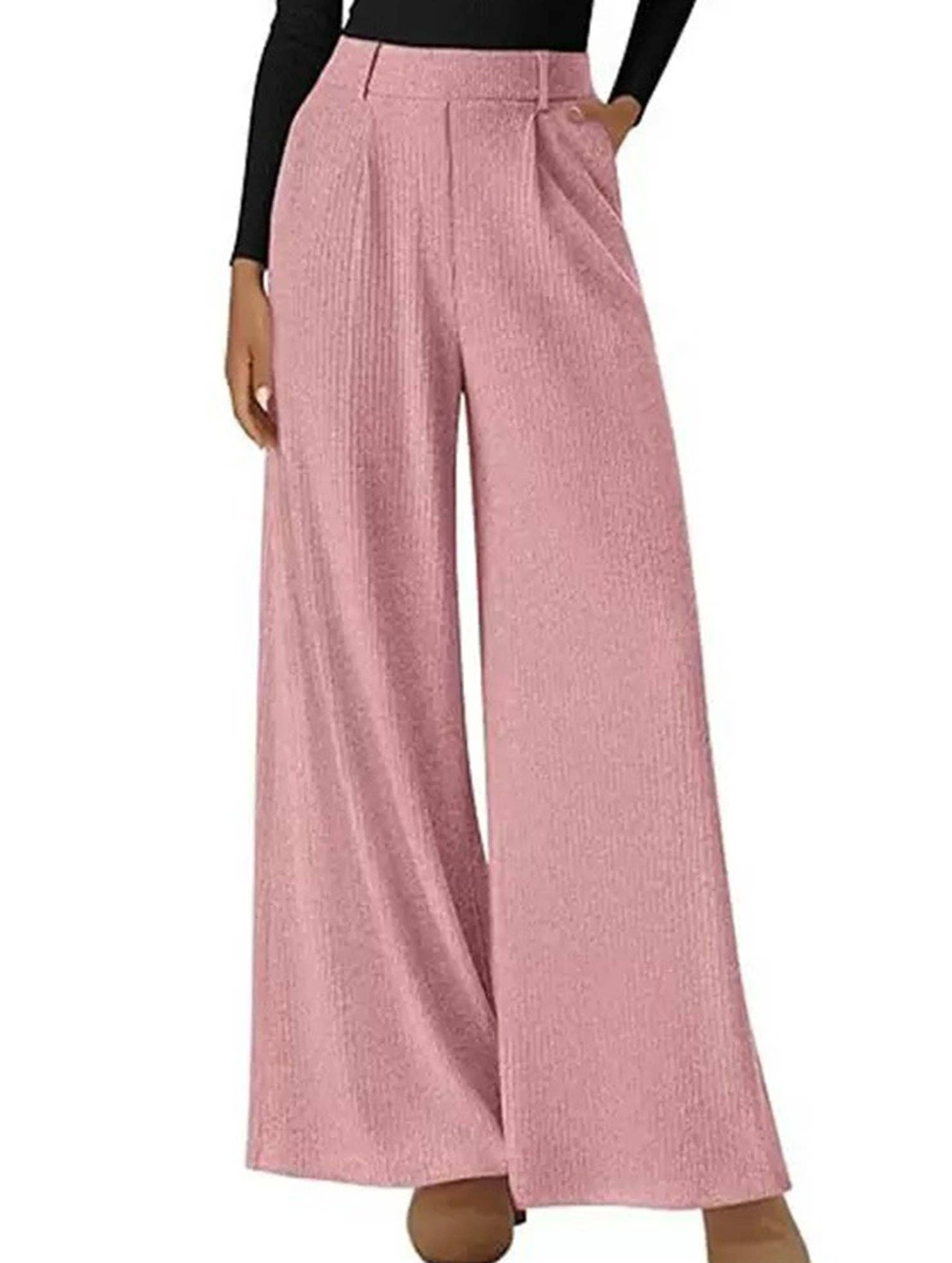 Lovenne - Wholesale Pants - Women's - Versatile solid color straight wide-leg pants9
