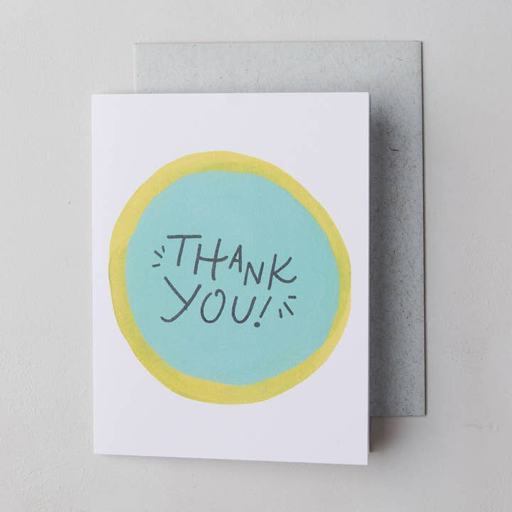 Merci en bleu pour la vente par Beau Paper Co.