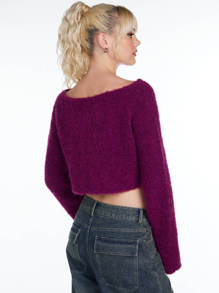 Pretty Damage - Wholesale Knit Sweater - Women's - Stay-in-Bed Knit Sweater
