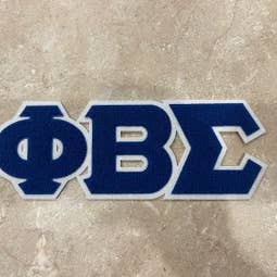 REMOVED BRAND - Wholesale Patch - Phi Beta Sigma Patch Iron On-"Greek Letters"