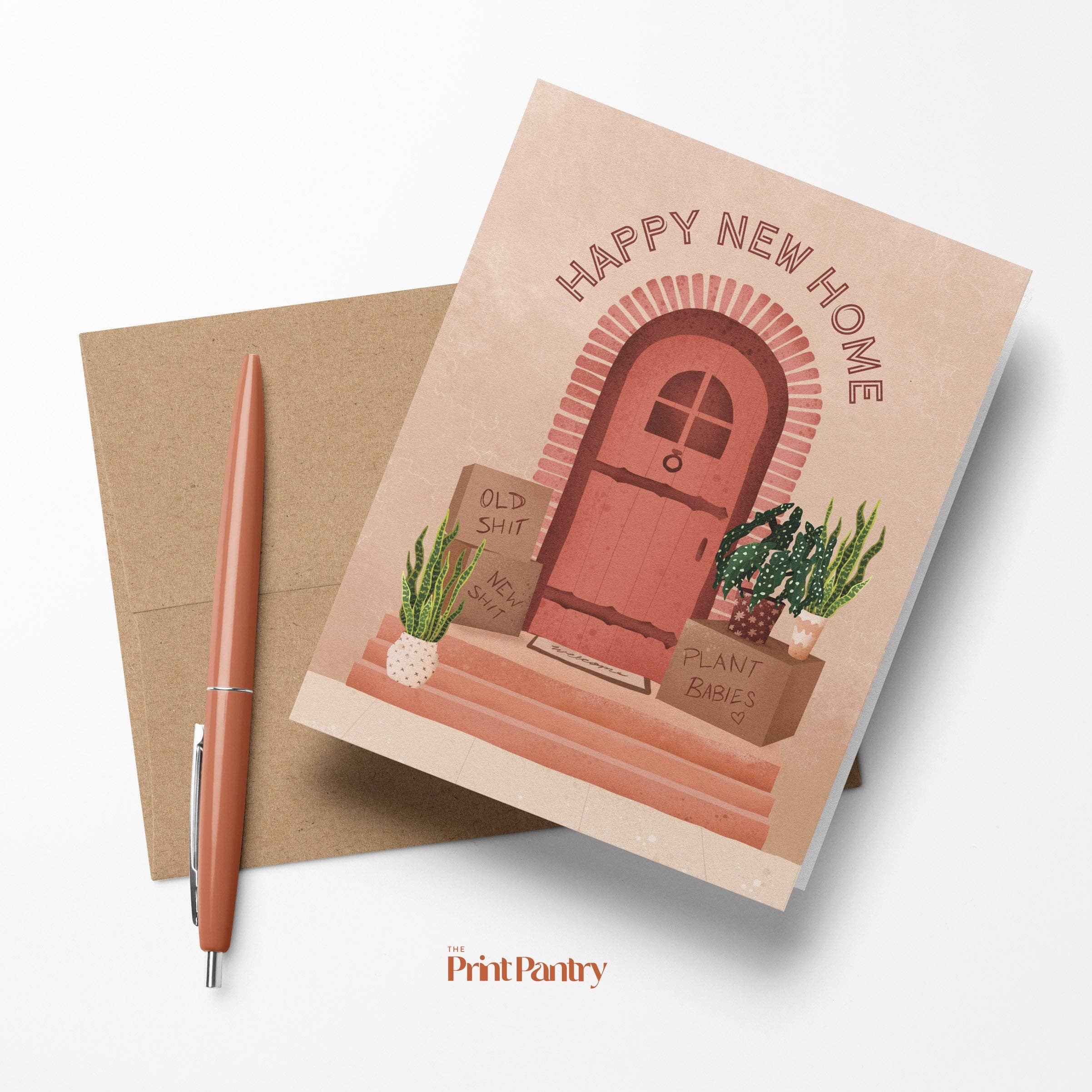 The Print Pantry - Wholesale Housewarming Card - Happy New Home Greeting Card1