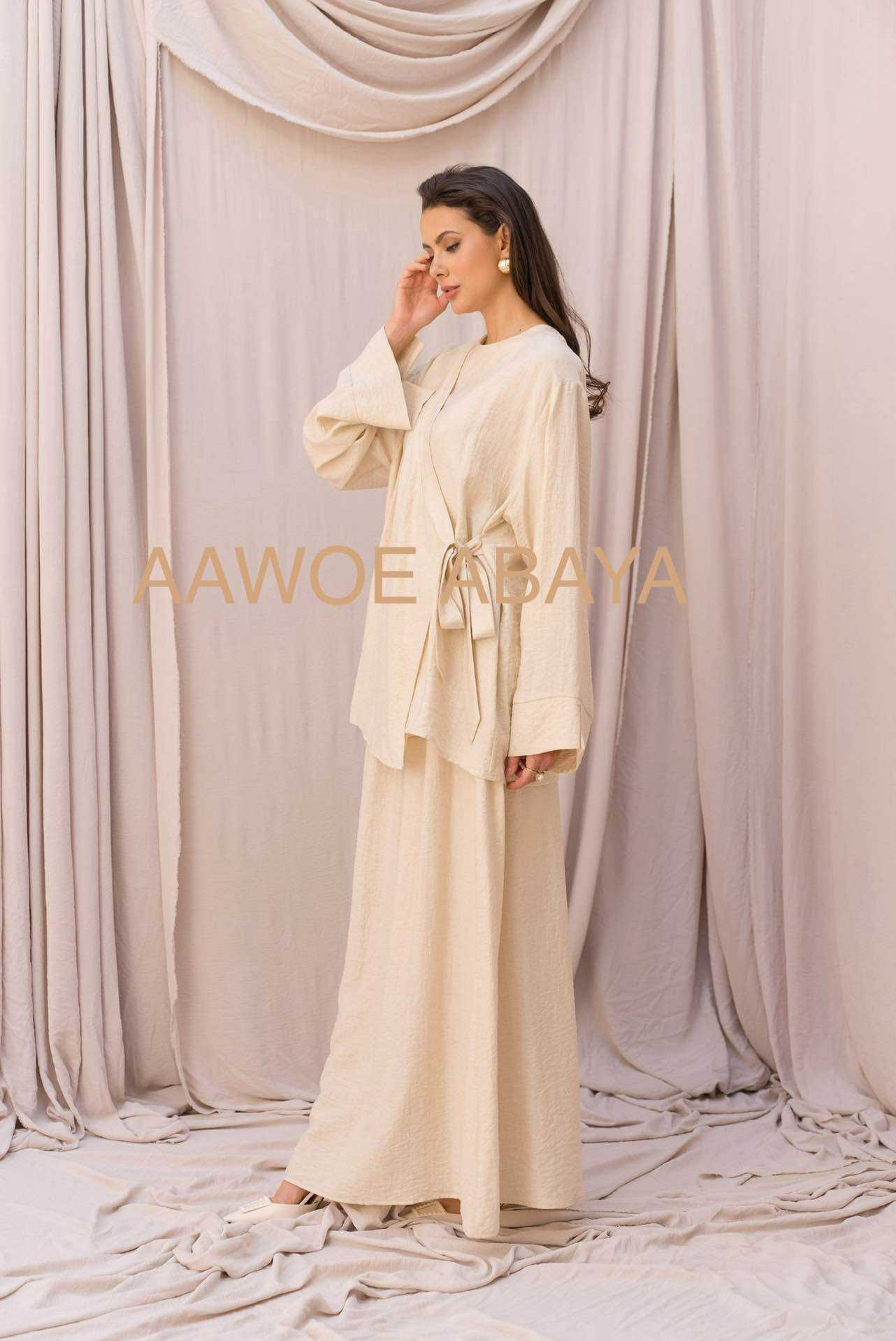 Aawoe Abaya - Wholesale Tops Set - Women's - Chic Set with Long Sleeves - 2422-EN2