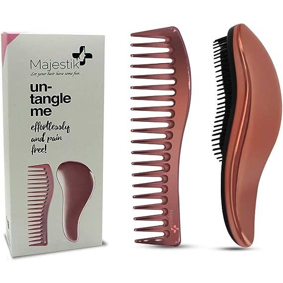 Majestic Beauty – Engroshandel Hårbørste/kam – Detangling Brush & Comb Set - Den bedste Hair Detangler Luksus