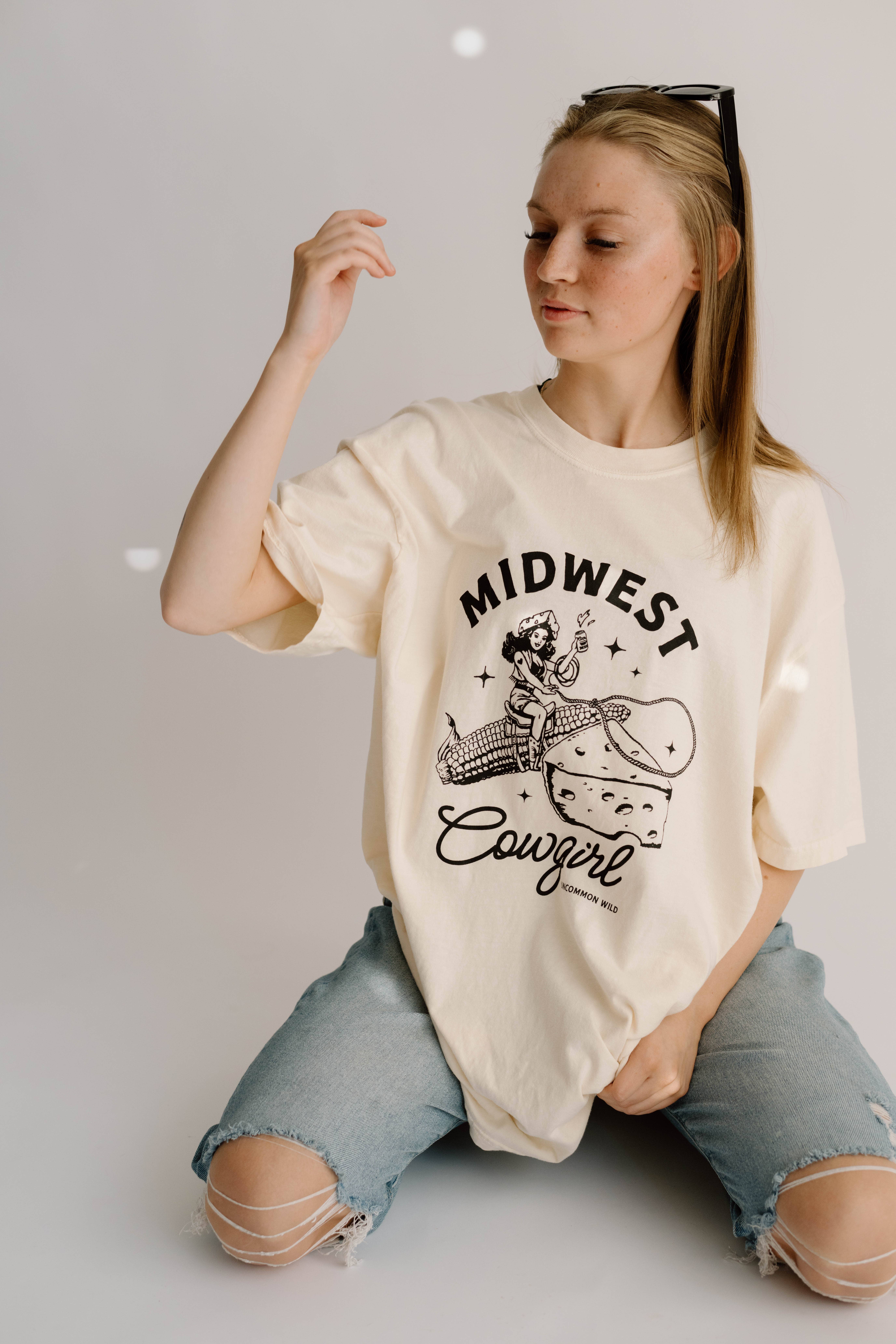 Uncommon Wild - Wholesale Screen Printed T-Shirt - Women's - Midwest Cowgirl Retro Western Comfort Colors Graphic Tee9