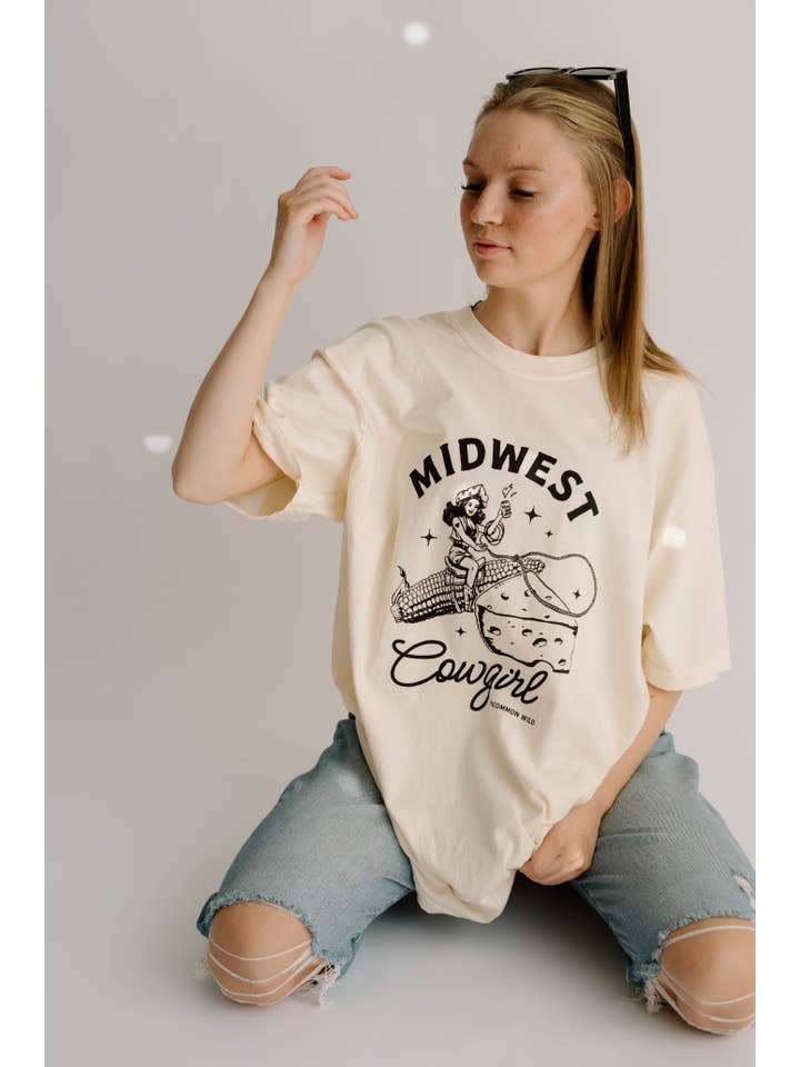 Uncommon Wild - Wholesale Screen Printed T-Shirt - Women's - Midwest Cowgirl Retro Western Comfort Colors Graphic Tee9