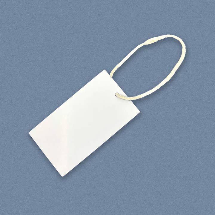 ByHome - Wholesale Gift Tag - 100pcs, 8" Reusable beige cotton string fasteners for tag1