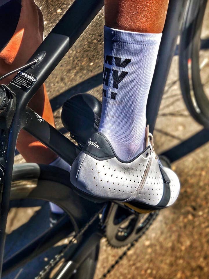 Çois Cycling Legacy - Wholesale Socks – Unisex - Thank God it's Rideday cycling socks White2