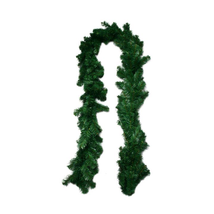 9 FT GREEN GARLAND 180 TIPS for wholesale by Country Silk