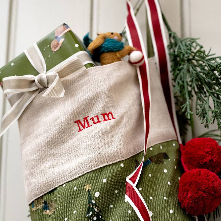 Sophie Allport - Wholesale Holiday Stocking - Festive Forest Christmas Stocking1