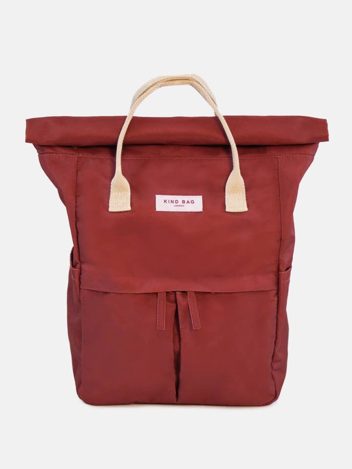 Borgonha | Mochila “Hackney” 2.0 | Média por atacado de Kind Bag