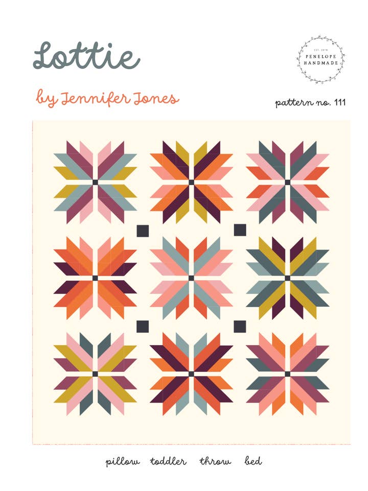 Lottie Quilt Pattern  |  Paper Pattern for wholesale by Penelope Handmade