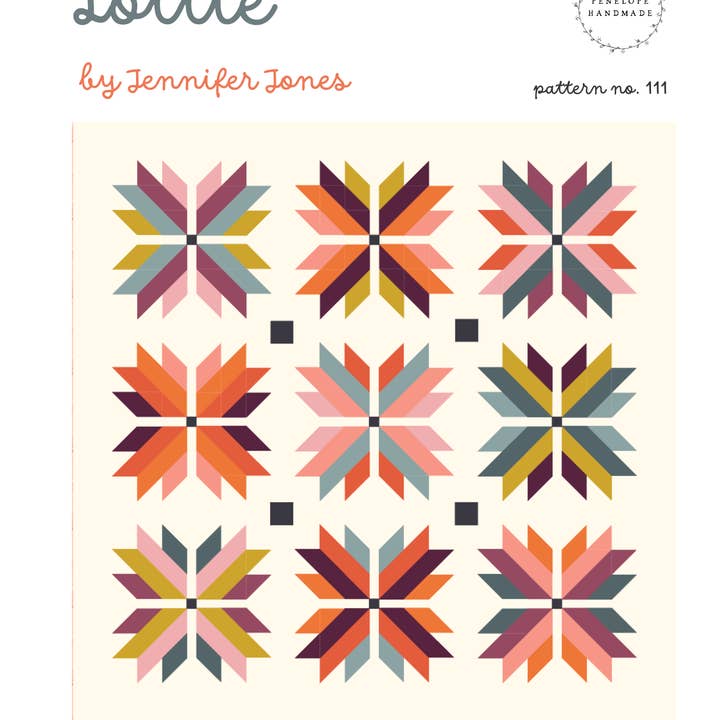 Penelope Handmade – wholesale Sömnadskit – Lottie lapptäcke mönster | pappermönster