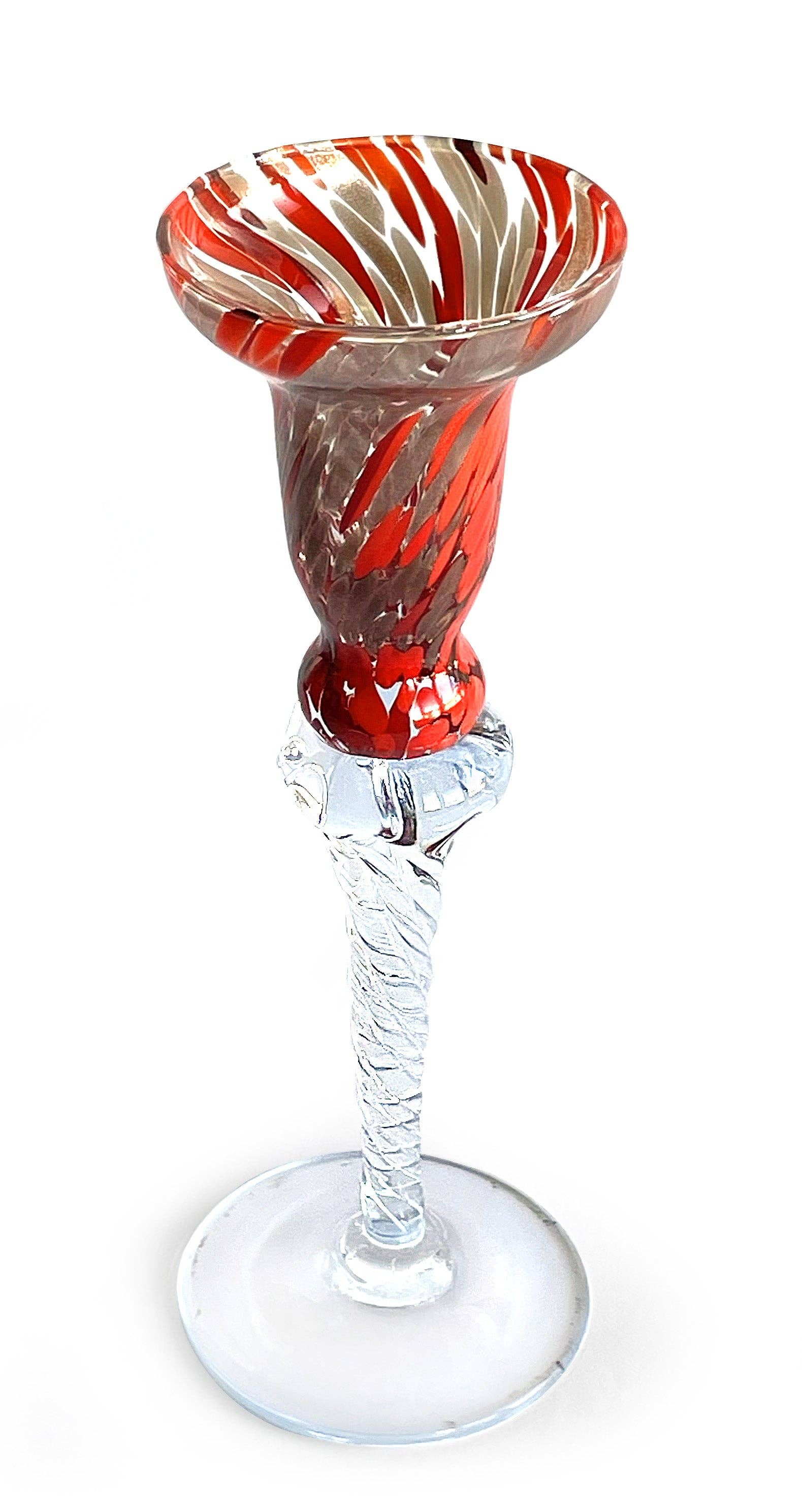 Mazzega Art & Design – wholesale Candle holder – Set of 2 Glass Candelabra, Hand-Blown and Crafted - The Colors of Murano - Table Candlesticks, Weddings, Parties. Made in Italy6