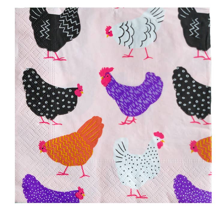 Allgifts Australia - Wholesale Disposable napkin - Paper Napkins - Bright Hens