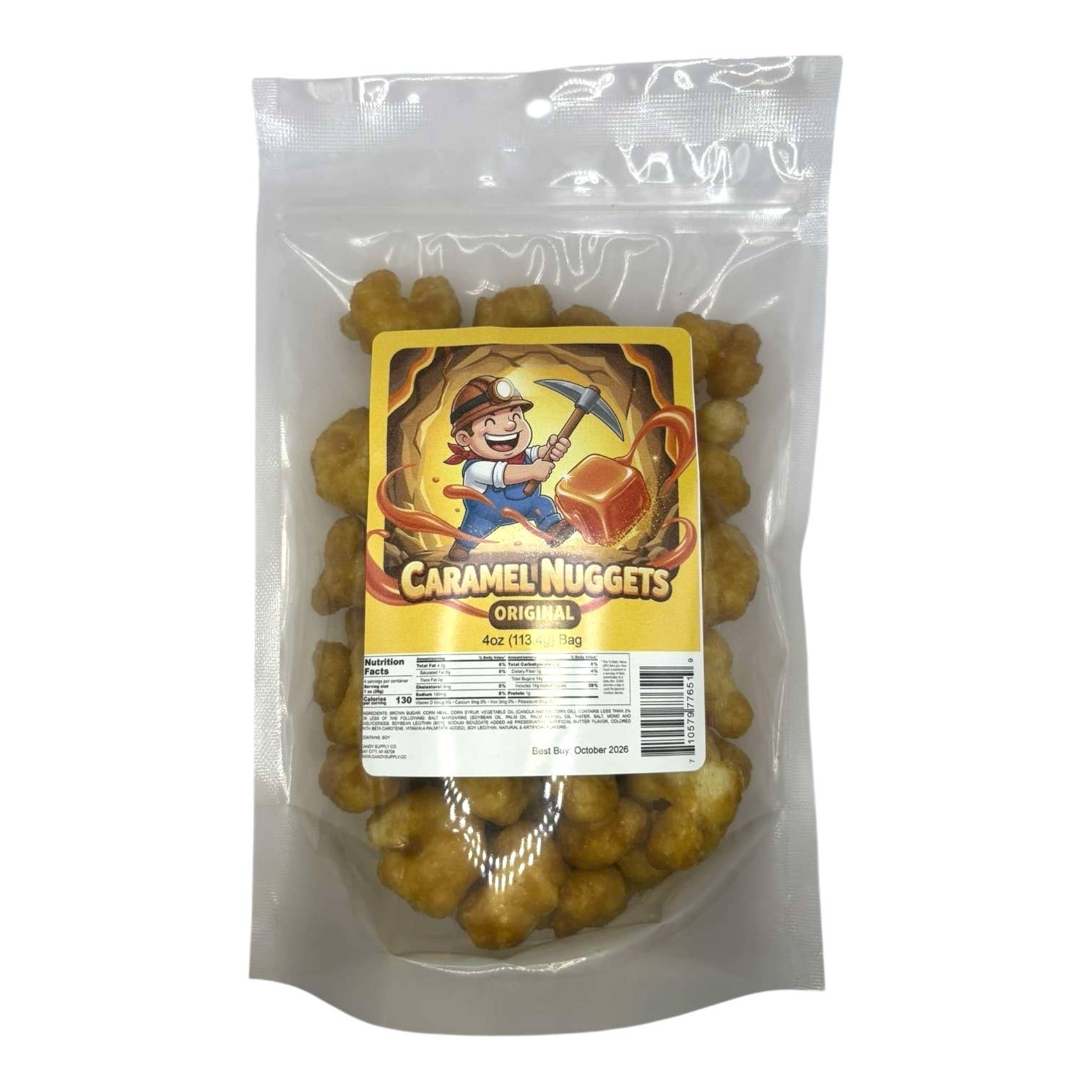 Candy Supply Co - Wholesale Caramel - Caramel Nuggets - 5 Exciting Flavors! 4oz (113.4g) Bag0