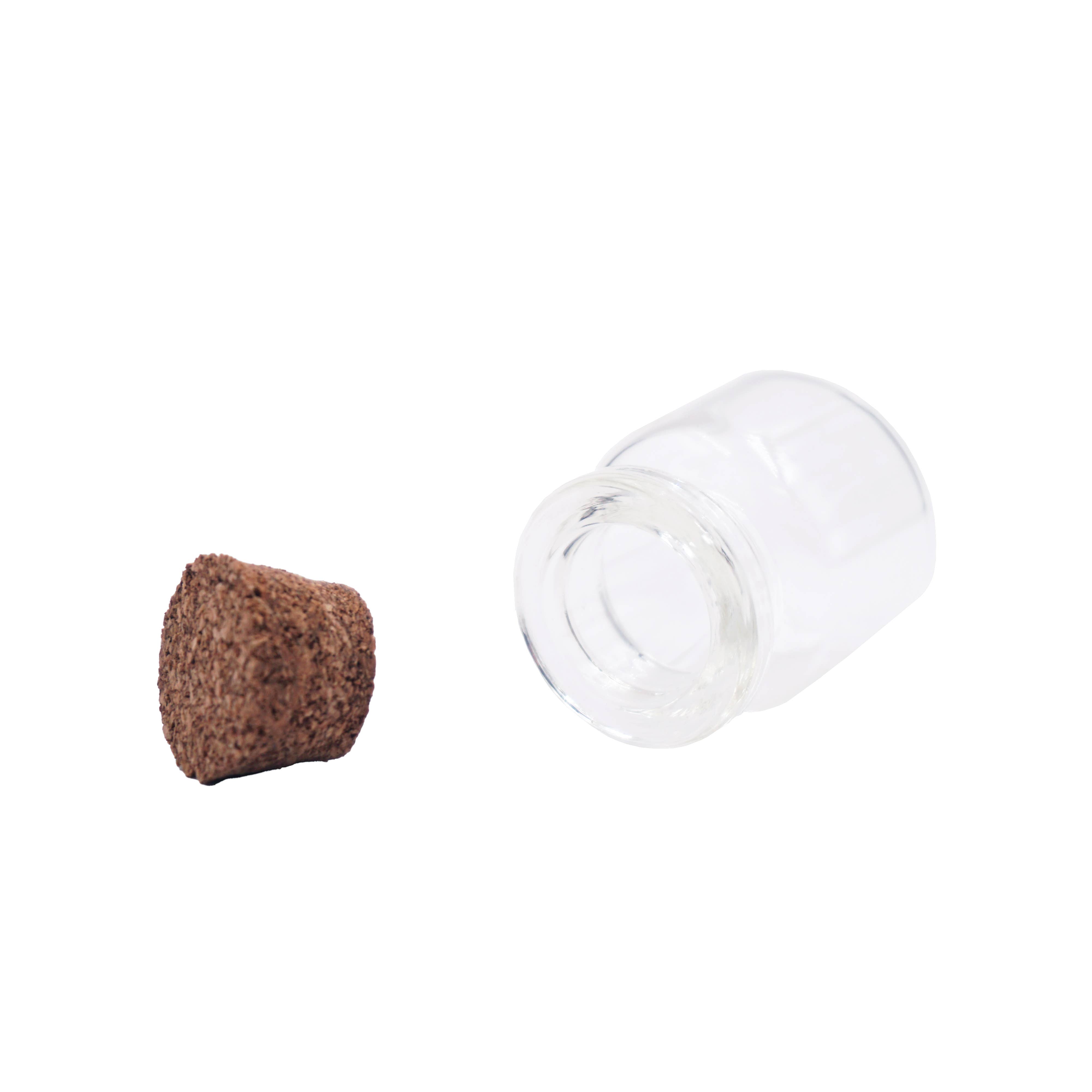 Angels Craft - Wholesale Jar - Small Glass Bottle w/ Cork Cap12