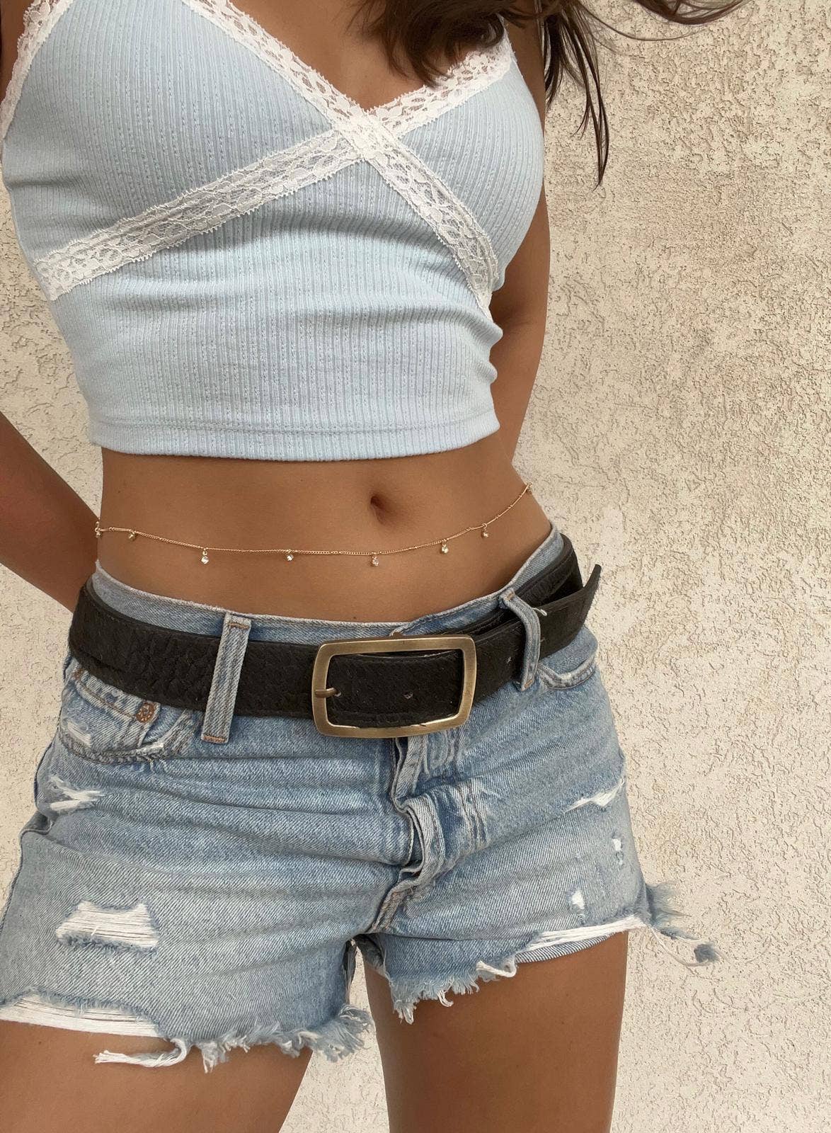 Charlie Leather – Großhandel Gürtel – Damen – Kallyn Breiter Gürtel aus exotischem Pelz1