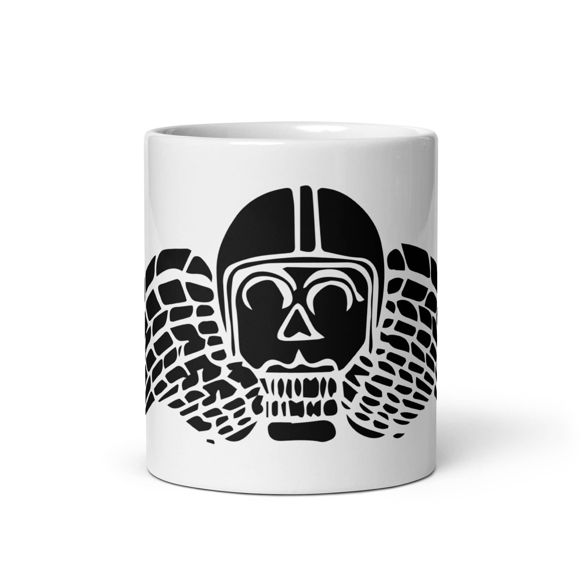 Bellavance Ink - Wholesale Coffee Mug - Coffee Mug With Winged Skull Cafe Racer Helmet6