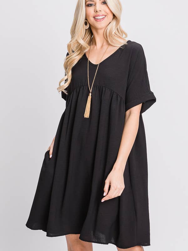 RL1582 French Sleeve baby doll Dress lounge wear (Copy) for wholesale by redlolly