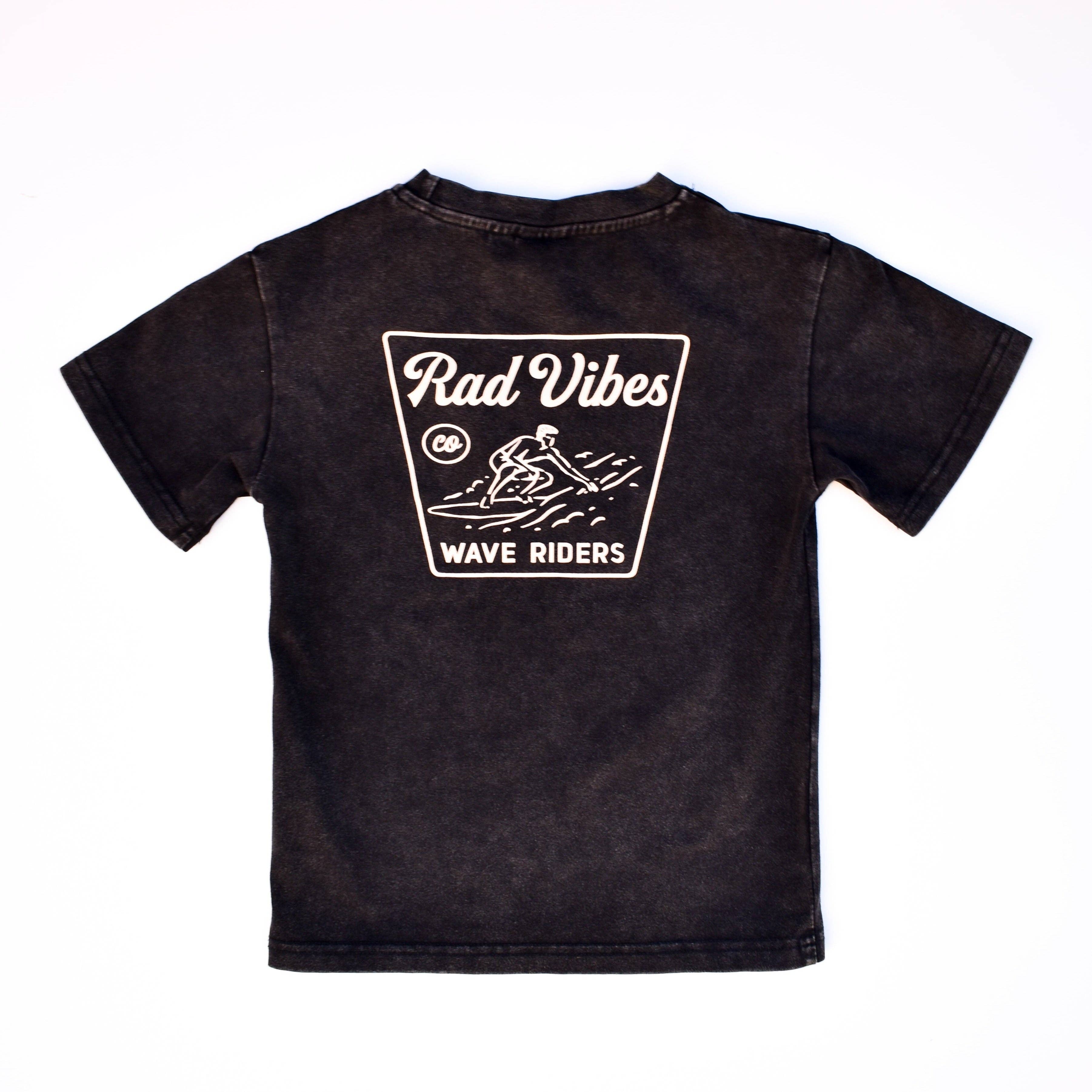 Boys Clothes The Mavericks Tee Vintage Black - USA made for wholesale on Faire4