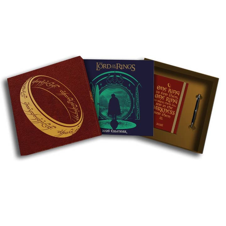 THE LORD OF THE RINGS 2026 CALENDAR AND DIARY GIFT BOX SET for wholesale by Danilo Promotions Ltd