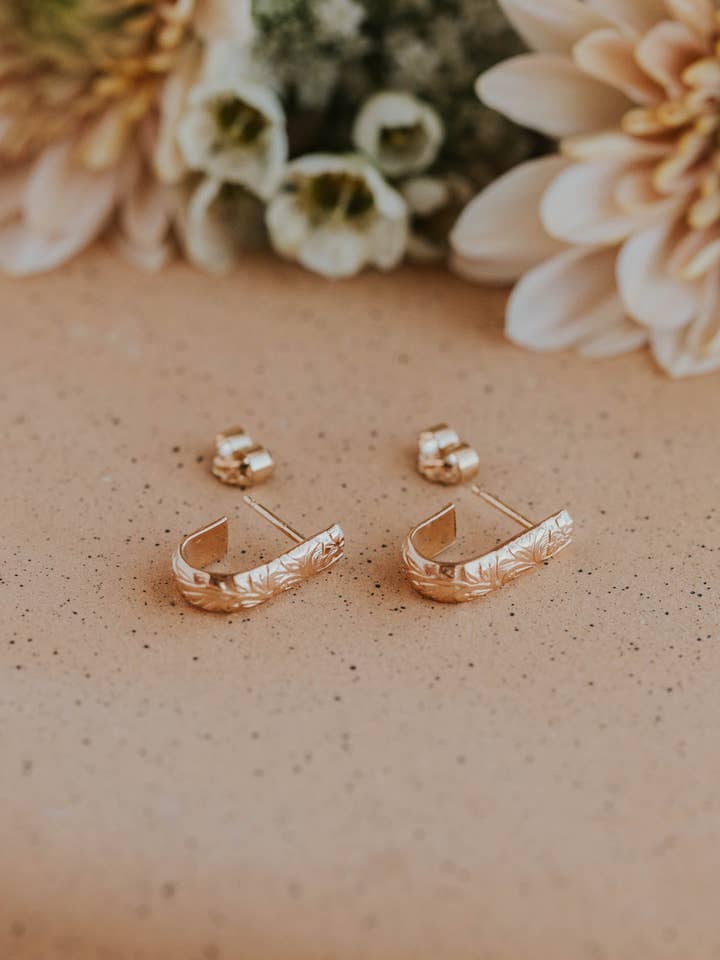 Baby Fiona Hoops | 14kt Gold Fill + Sterling Silver for wholesale by Hello Adorn