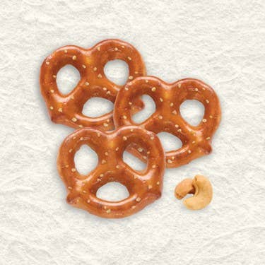 Everton Toffee - Vente Bretzels - Bretzels au beurre et au caramel — Sachet de 4 oz de noix de cajou grillées4