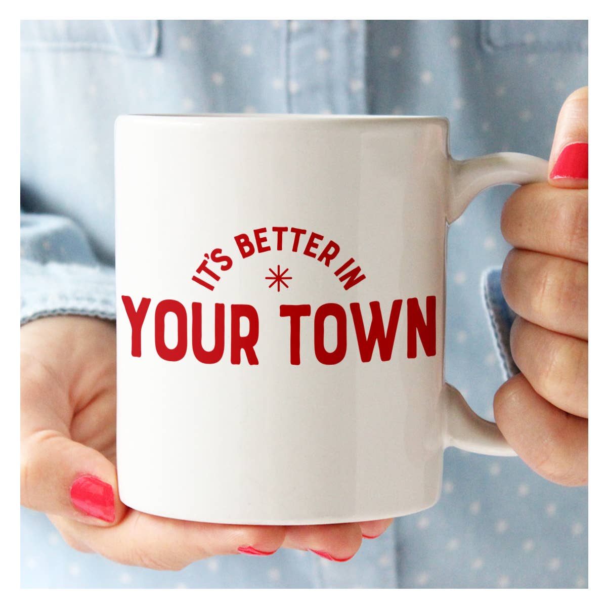 Rock Scissor Paper - Wholesale Coffee Mug - Personalized City Mug, It's Better In, name drop design