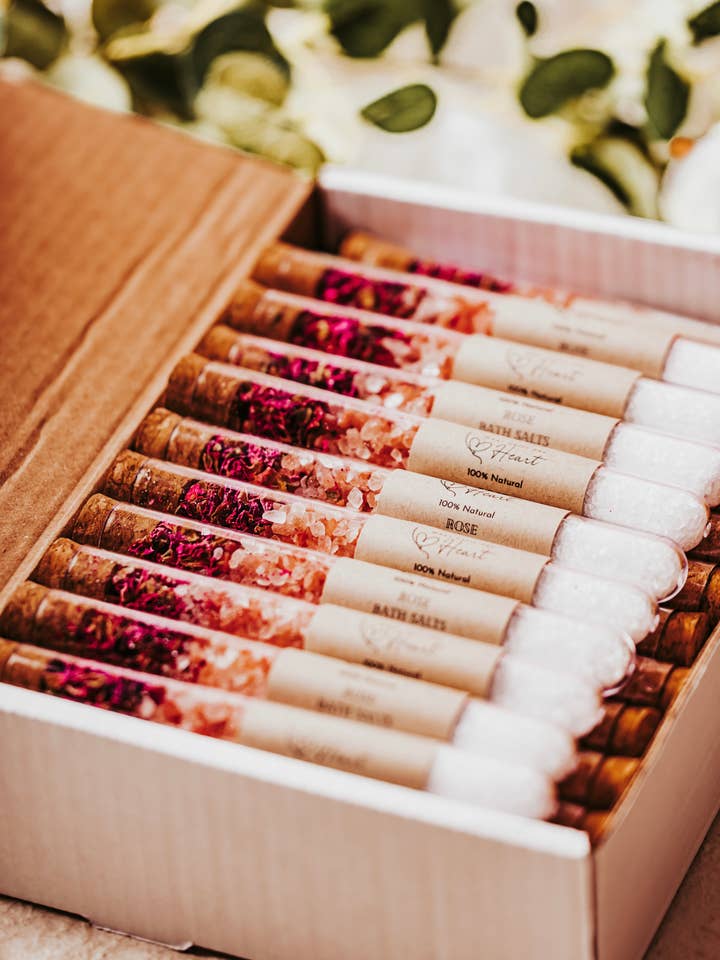 Rose Bath Salt Tubes Bulk  for wholesale by WhatCallsTheHeart