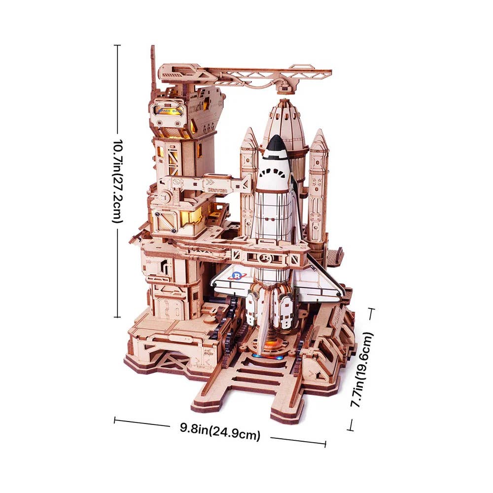 Magnote - Wholesale Puzzle - Adult - ROKR Space Shuttle Mechanical Wooden Gear 3D Puzzle Kit2