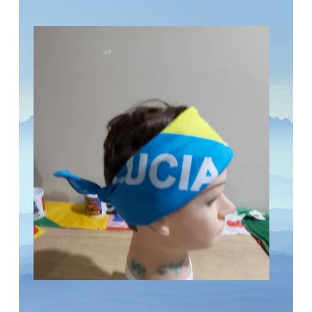 Worldwide Souvenir Mart – Bandana - Unissexo por atacado – Bandeira de Carnaval das Caraíbas Bandana/Bandana Bandeira de São Luciano7