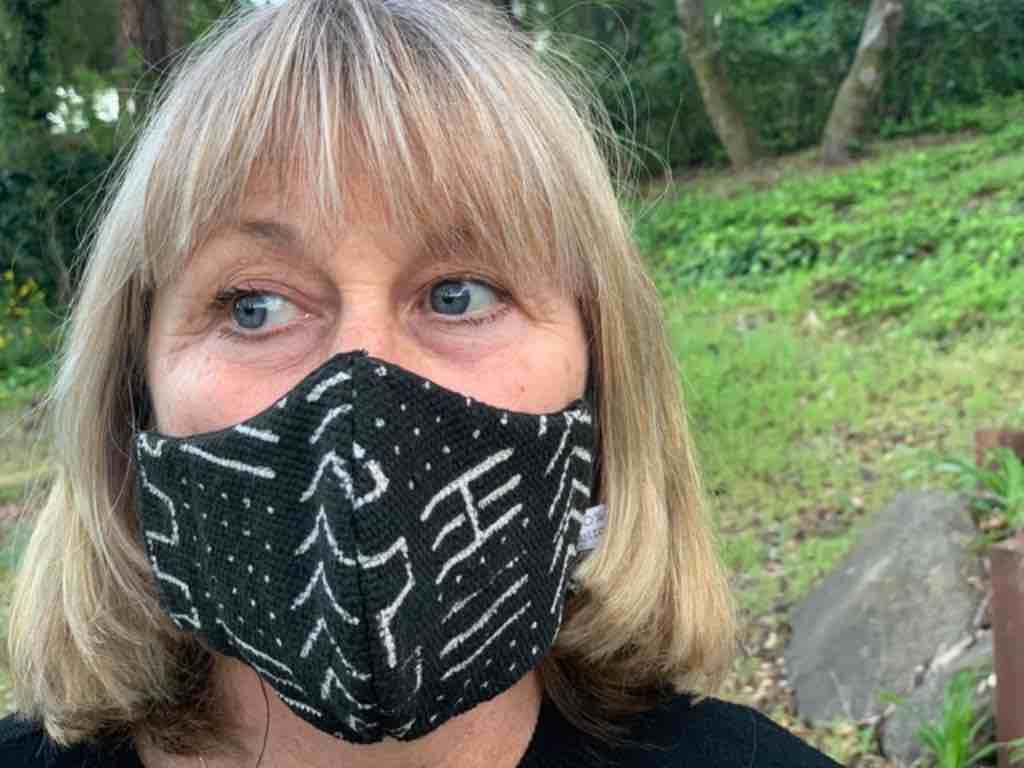 The Niger Bend - Wholesale Non-Medical Disposable Mask - 100% Cotton Contemporary Malian Mudcloth Ghanaian African Face Mask0