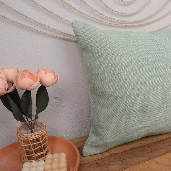 Handgemaakte 20x20 Kilim Kussenhoes Handgeweven Hennep voor wholesale door Kilim Pillow Decors