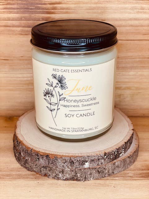 Fiore di nascita di giugno, candela di soia per la vendita all'ingrosso da parte di Red Gate Essentials