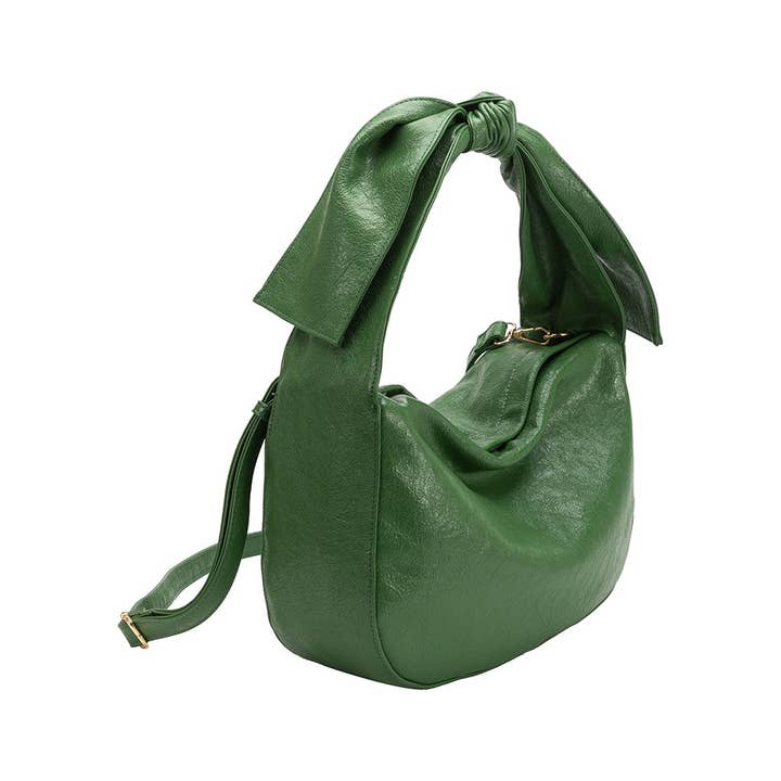Melie Bianco - Wholesale Crossbody Bag - Women's - Marni Green Recycled Vegan Crossbody Bag