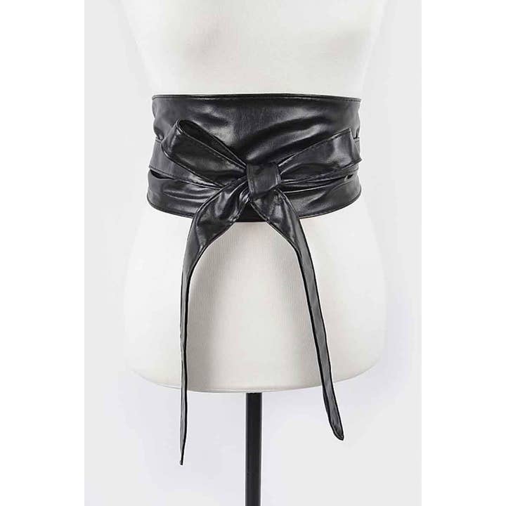anbfashion - Wholesale Belt - Women's - TIE FRONT LEATHER BELT. PB-77036