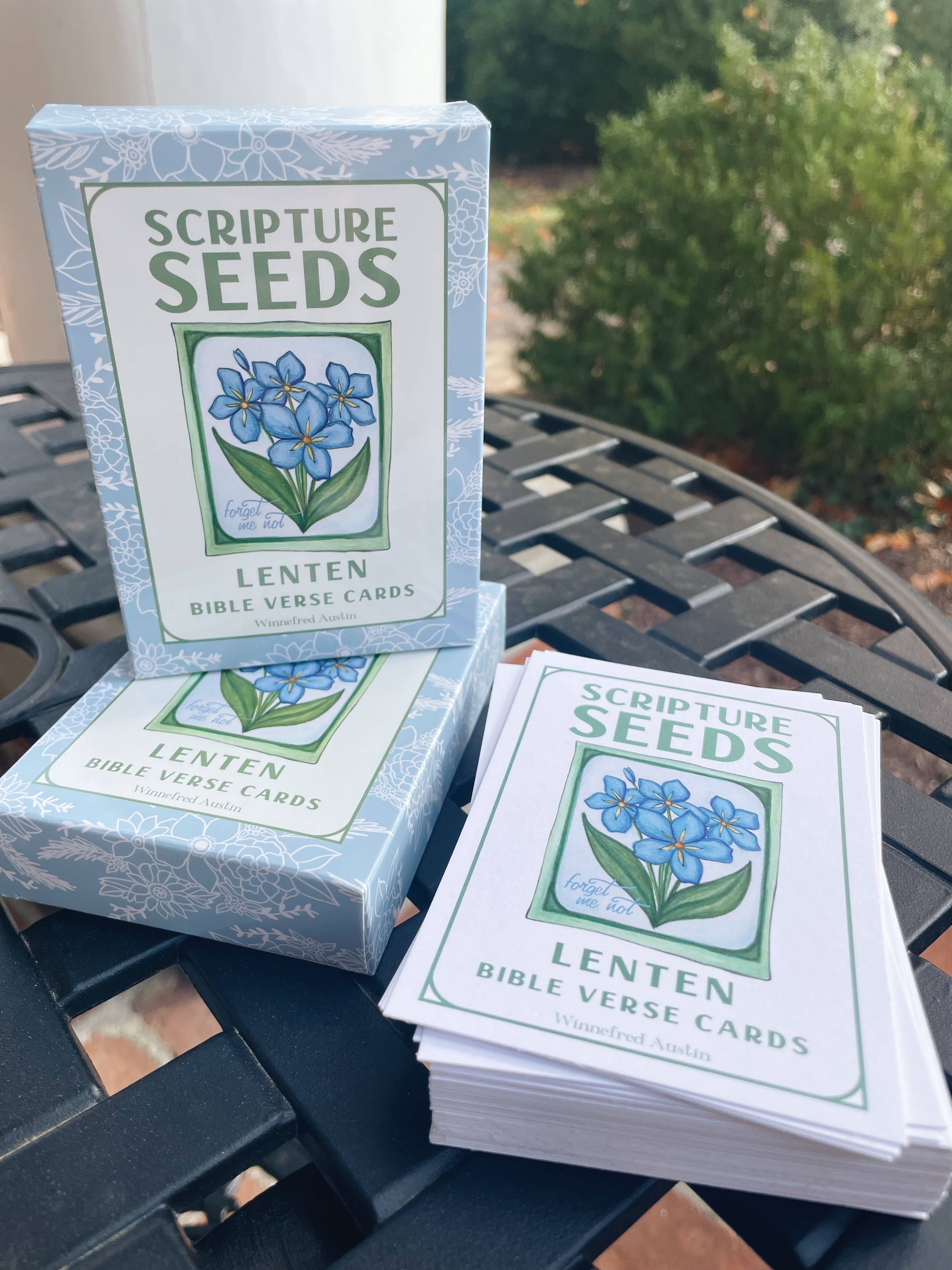 Winnefred Austin - Wholesale Religious Card - Scripture Seeds | Lenten Bible Verse Card Set3