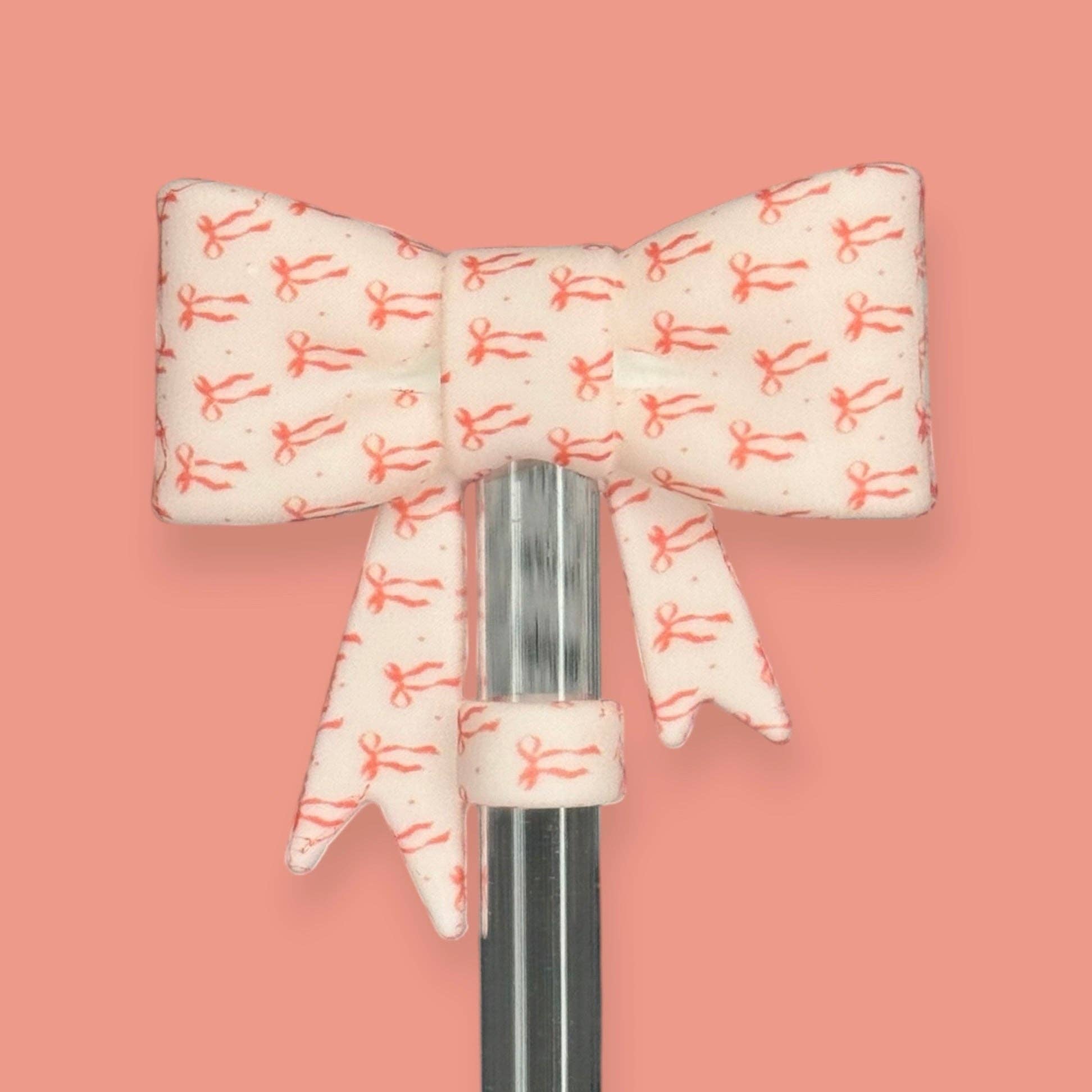 Sip n' Style Shop Co. - Wholesale Drinking Straw - Pink Bows | Straw Topper 10mm