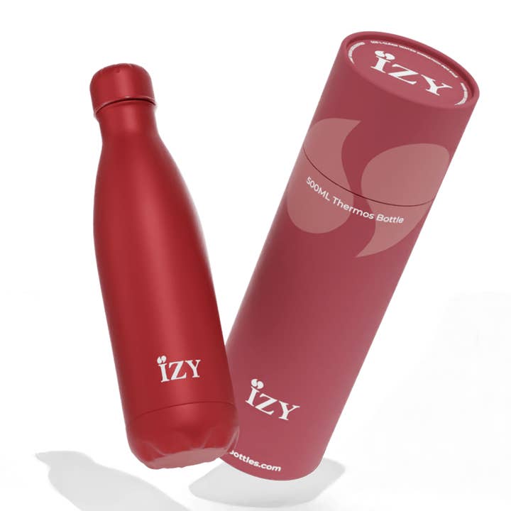 IZY Bottles - Wholesale Water Bottle - Thermos Bottle Red Insulated Water Bottles