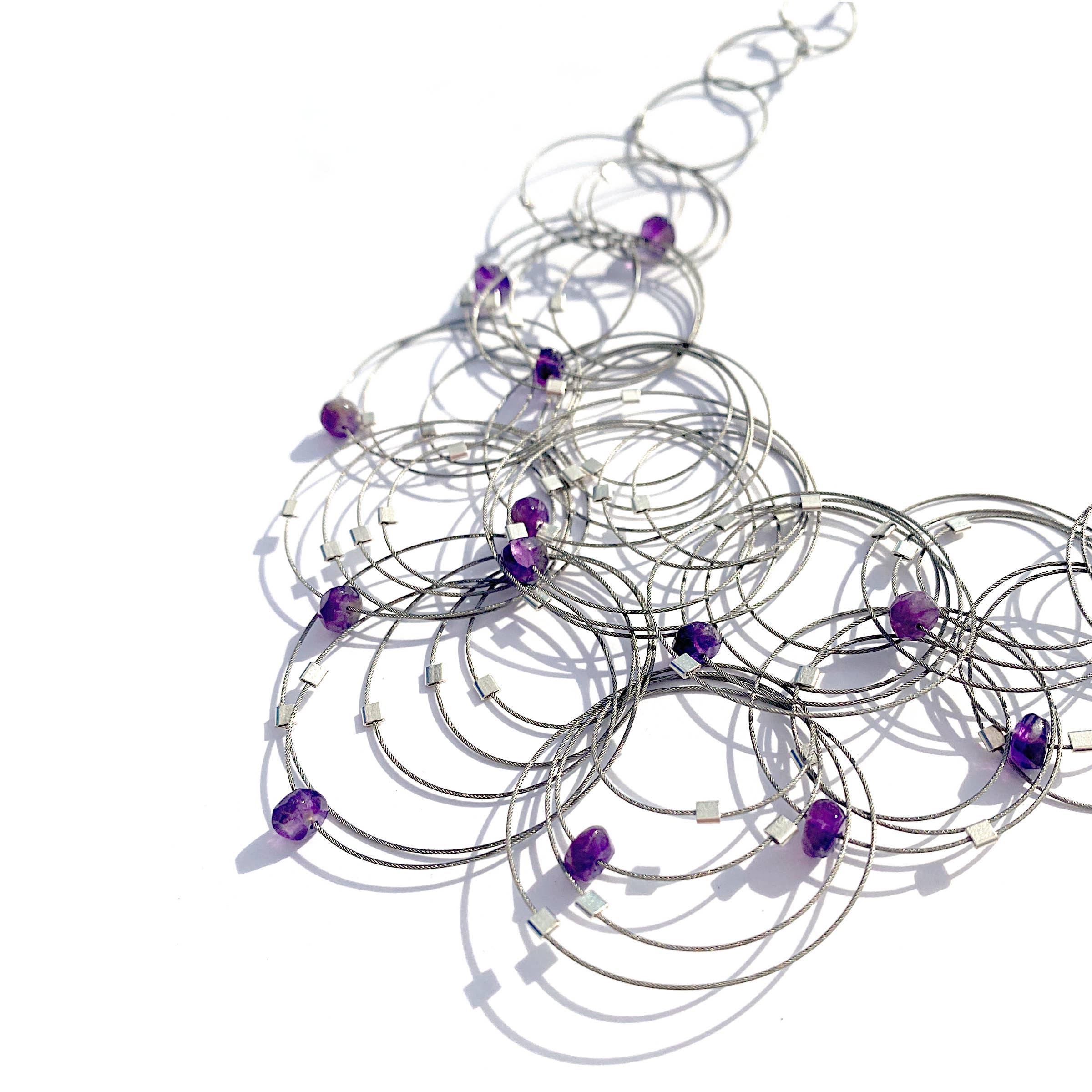 Meghan Patrice Riley – Colar de elos e correntes por atacado – Colar Flow de 18"10