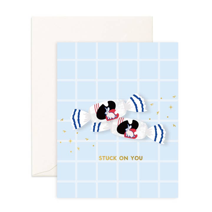 Stuck On You - Greeting Card for wholesale by Sparkles And Joy