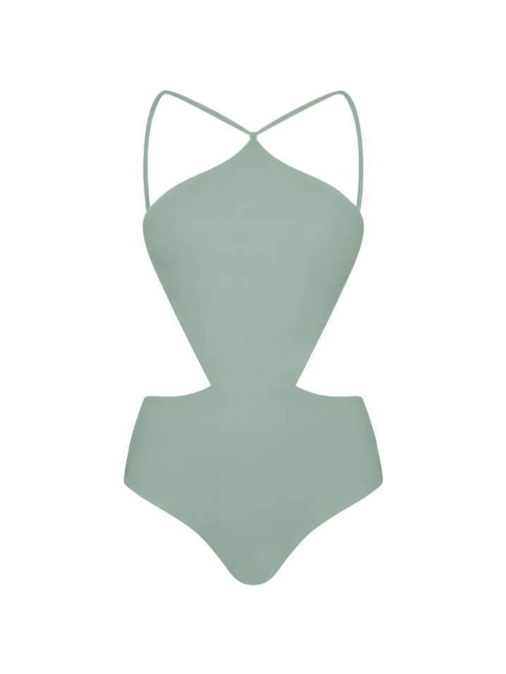 NAKEDSWIM - Wholesale One Piece Swimsuit - Women's - FALLON ONE PIECE - HAZE0