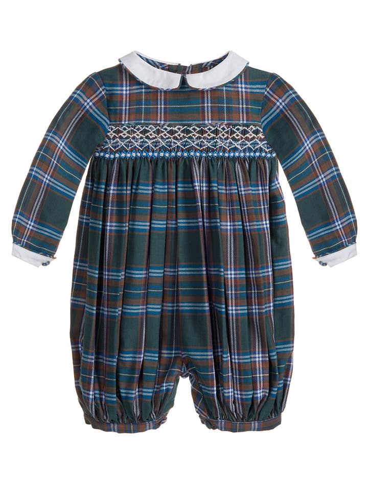 HENRY smocked romper for wholesale by Annafie London Ltd