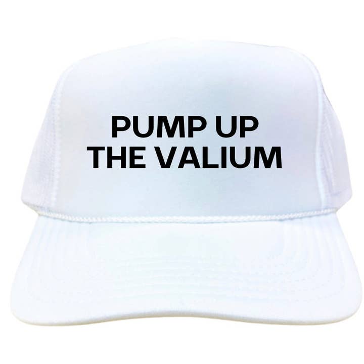 Inappropriate Trucker Hats - Wholesale Trucker Hat - Women's - Pump Up The Valium Trucker Hat