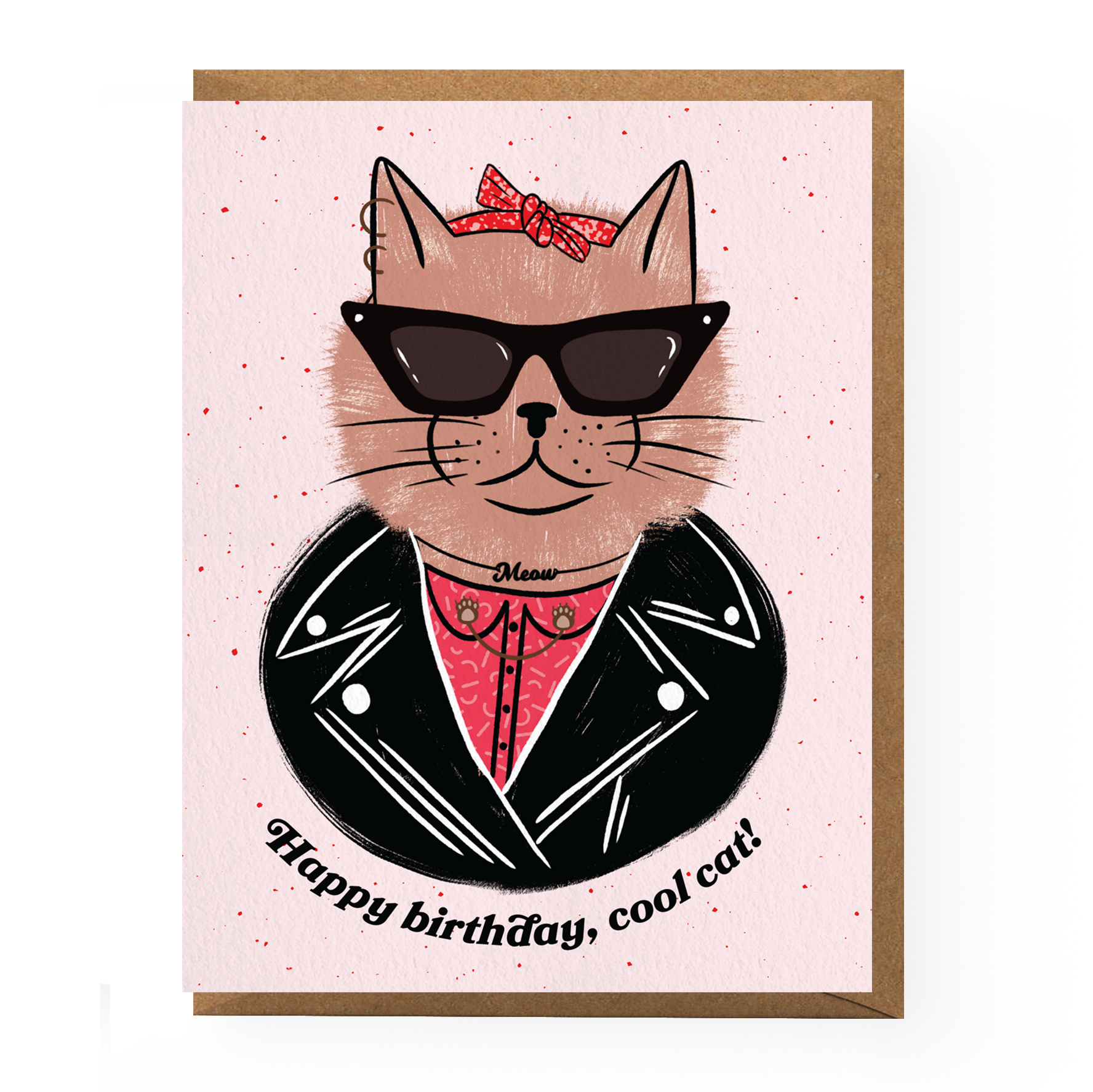 Boss Dotty Paper Co. - Wholesale Birthday Card - Cool Cat Birthday Card0