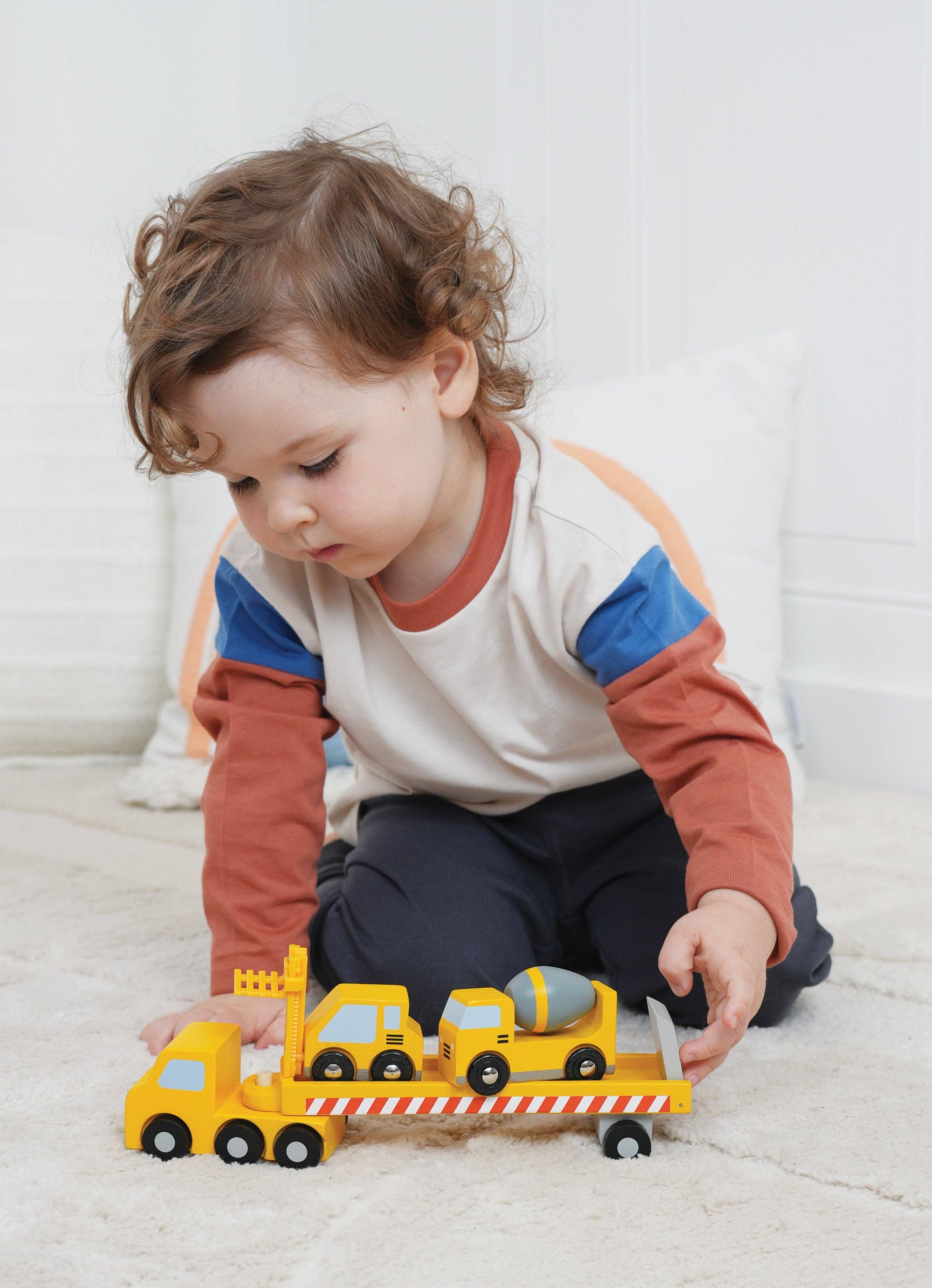 Mentari Toys - Vente Voiture/camion miniature – enfant - Transporteur de construction4