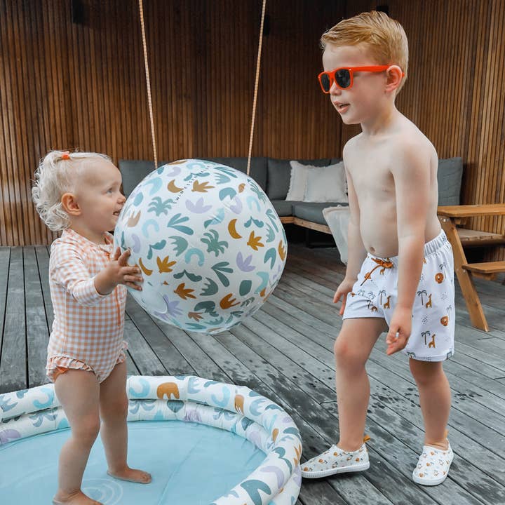 Meerkleurig Swim Essentials | Abstract Meerkleurige Strandbal Ø 51 cm for wholesale on Faire