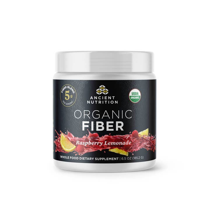 Organic Fiber | Powder Raspberry Lemonade Flavor (30 Servings) for wholesale by Ancient Nutrition